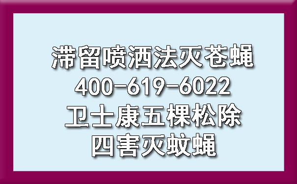 滞留喷洒法灭苍蝇400-619-6022凯时娱乐五棵松除四害灭蚊蝇