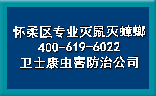 怀柔区专业灭鼠灭蟑螂400-619-6022凯时娱乐虫害防治公司